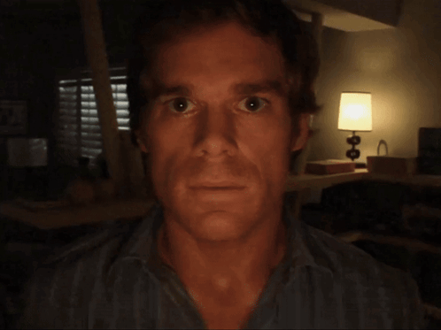 dexter morgan staring at you